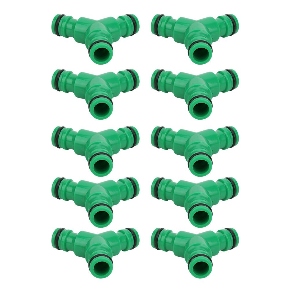 10PCS 3 Way Coupling Water Hose Fitting Y Connector Adapter Coupler for Garden view 8