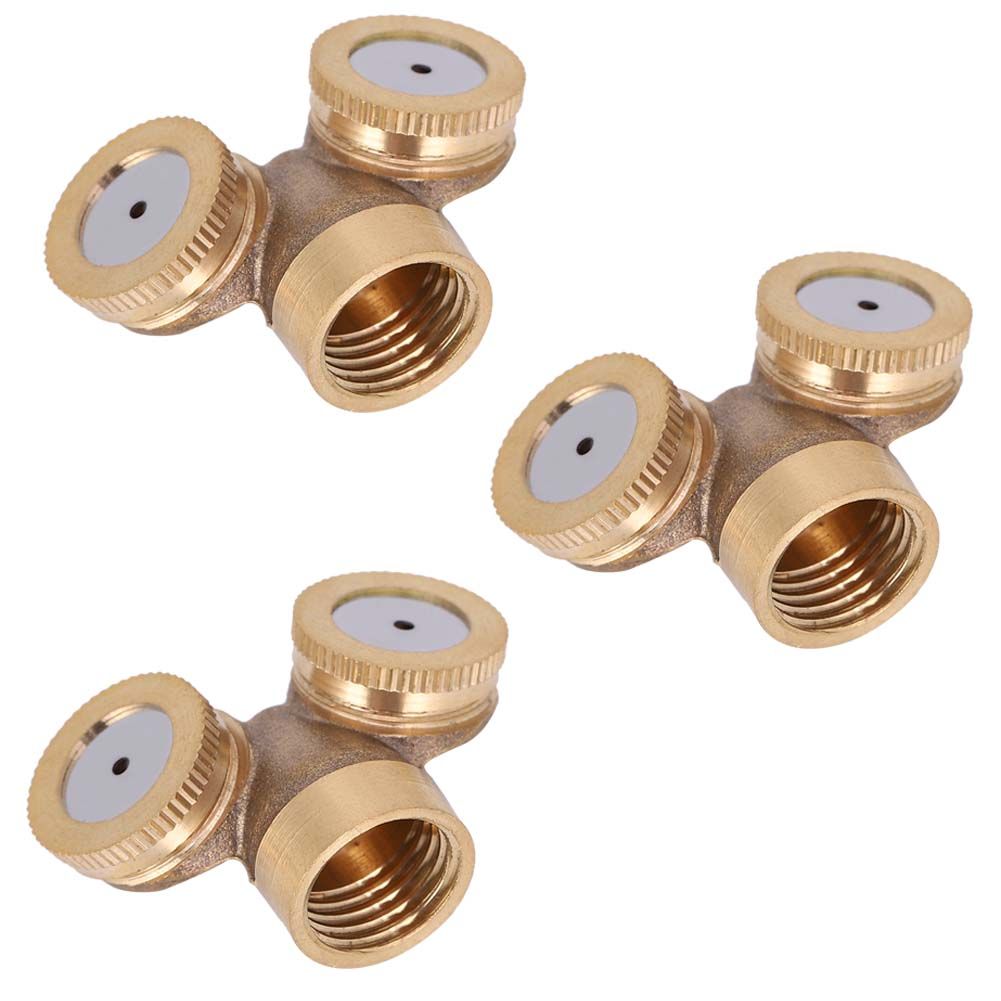3Pcs G1/2 DN15 Garden Irrigation Sprinklers Copper Misting Sprayer Nozzle view 3