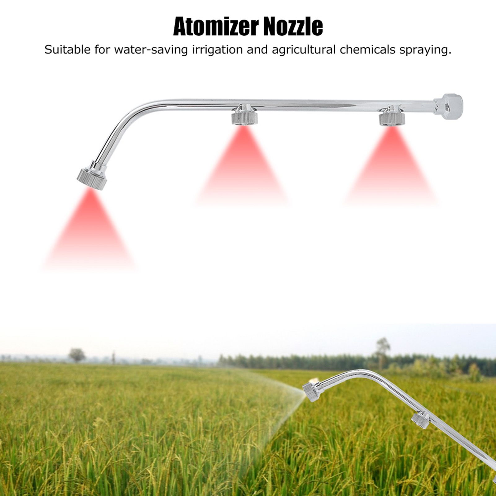Agricultural Stainless Steel Atomizer Nozzle High Pressure Static Insecticide view 11