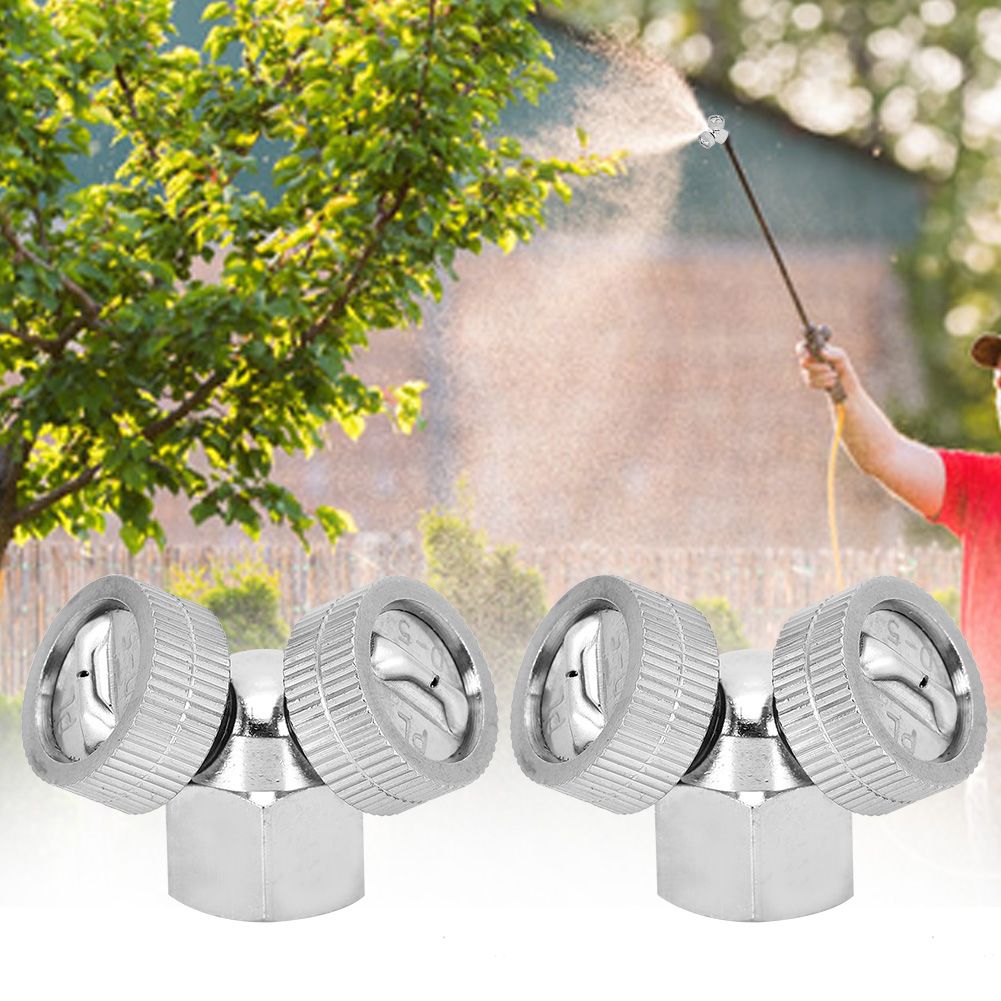 G3/8in Female Thread Stainless Steel 2 Head Garden Sprinklers Agricultural view 9