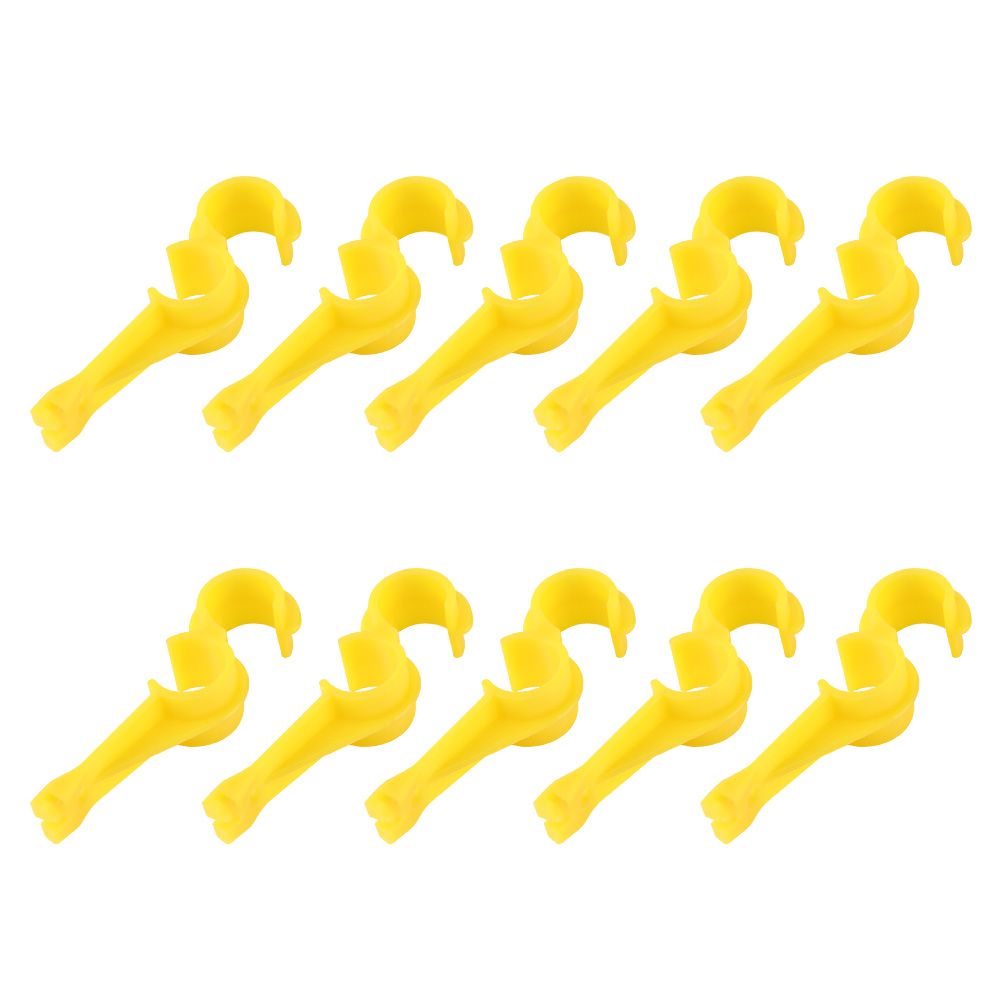 10Pcs S Shaped Water Supply Tube Hose Pipe Holder Clamp Clip Farm Accessories — image 1