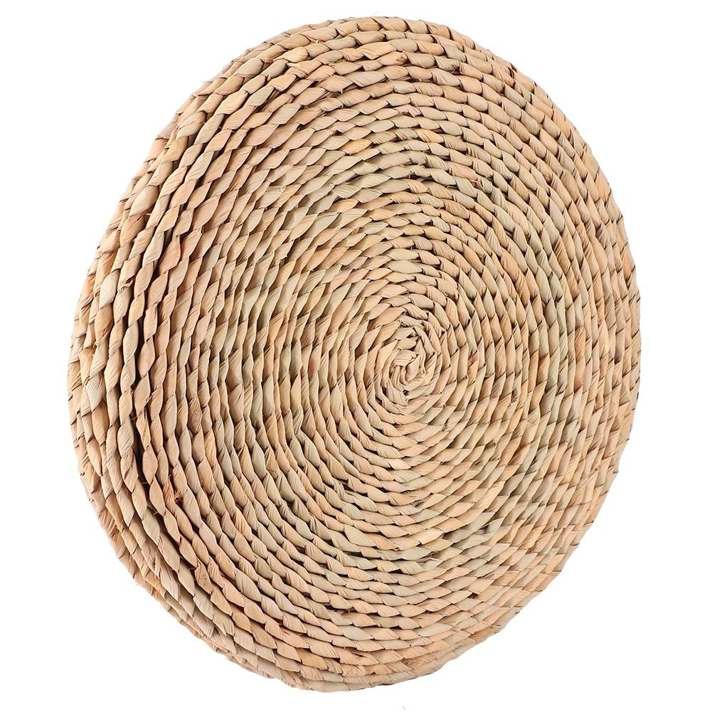 Cattail Hand‑Woven Pouf Tatami Seats Cushion for Yoga Balcony Bay Window view 4