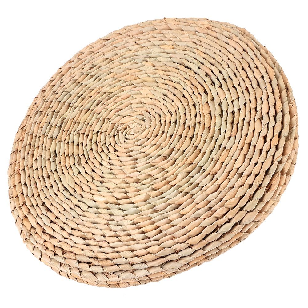 Cattail Hand‑Woven Pouf Tatami Seats Cushion for Yoga Balcony Bay Window view 5