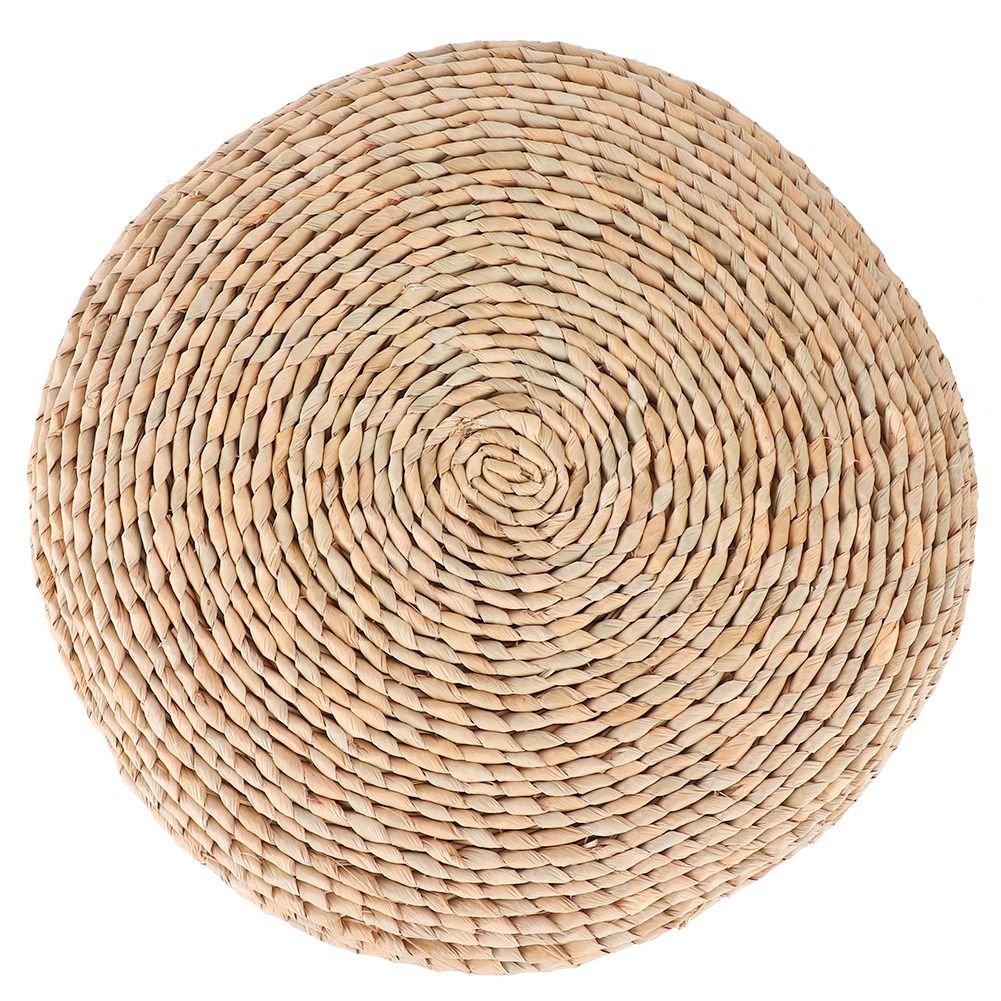 Cattail Hand‑Woven Pouf Tatami Seats Cushion for Yoga Balcony Bay Window view 6