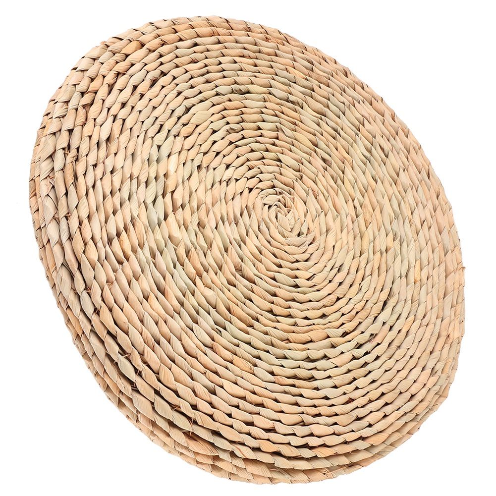 Cattail Hand‑Woven Pouf Tatami Seats Cushion for Yoga Balcony Bay Window view 9