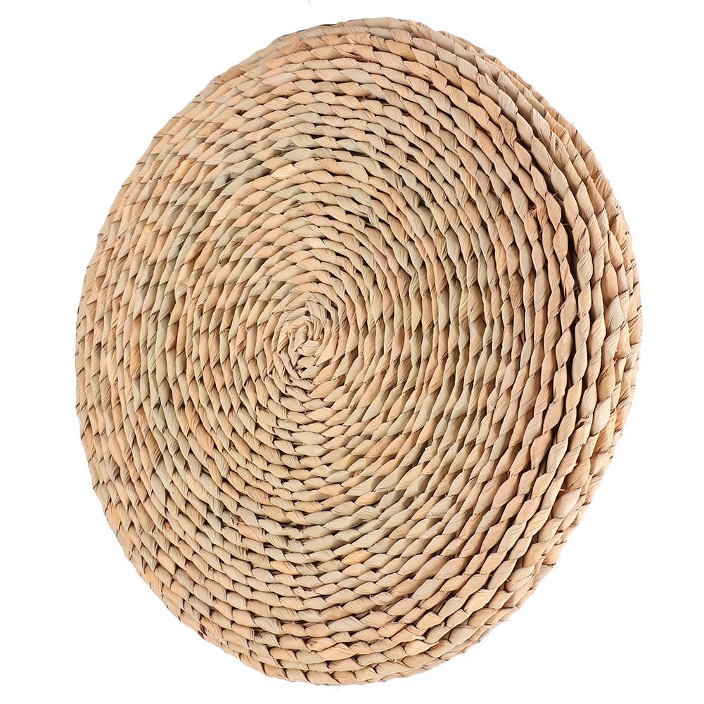 Cattail Hand‑Woven Pouf Tatami Seats Cushion for Yoga Balcony Bay Window view 10