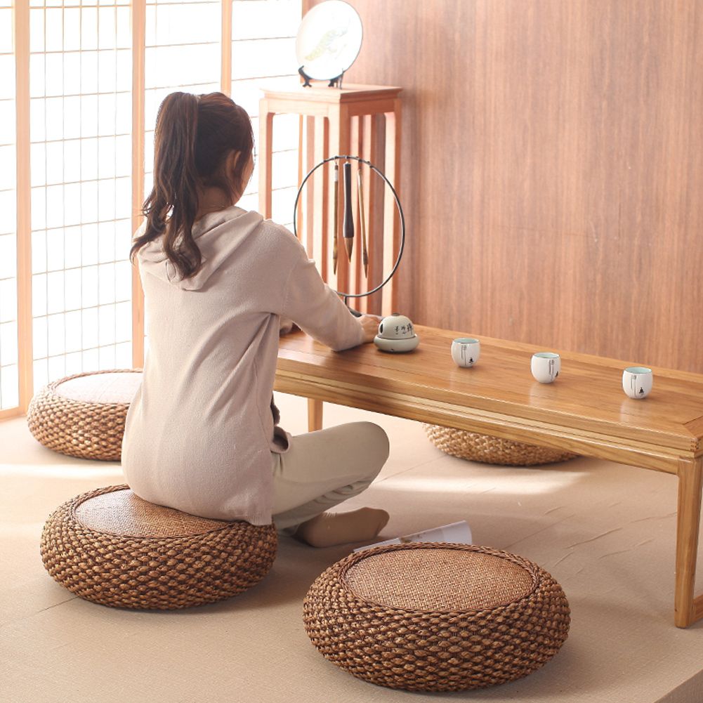 Household JapaneseStyle Round Floor Seats Cushion for Living Room Balcony view 10