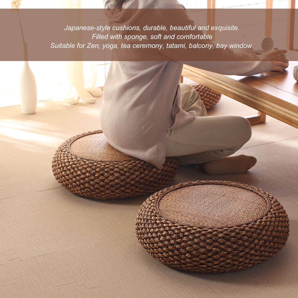 Household JapaneseStyle Round Floor Seats Cushion for Living Room Balcony view 11