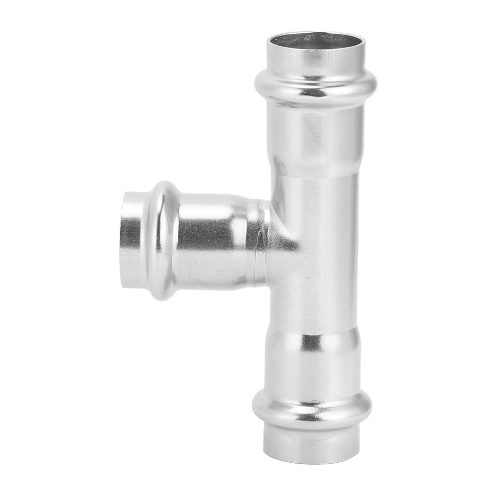 G1/2 DN15 304 Stainless Steel Hose Straight Tee Connector Adapter Water Pipe view 2