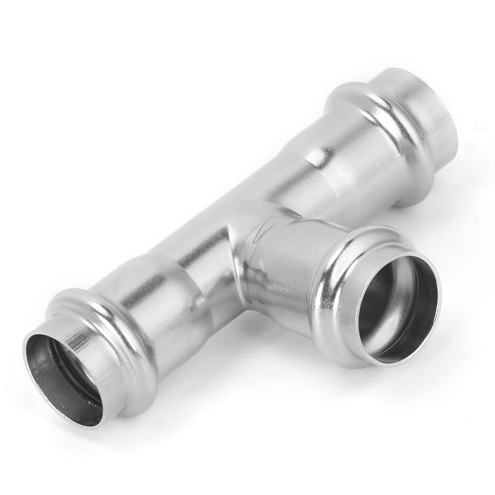 G1/2 DN15 304 Stainless Steel Hose Straight Tee Connector Adapter Water Pipe view 6