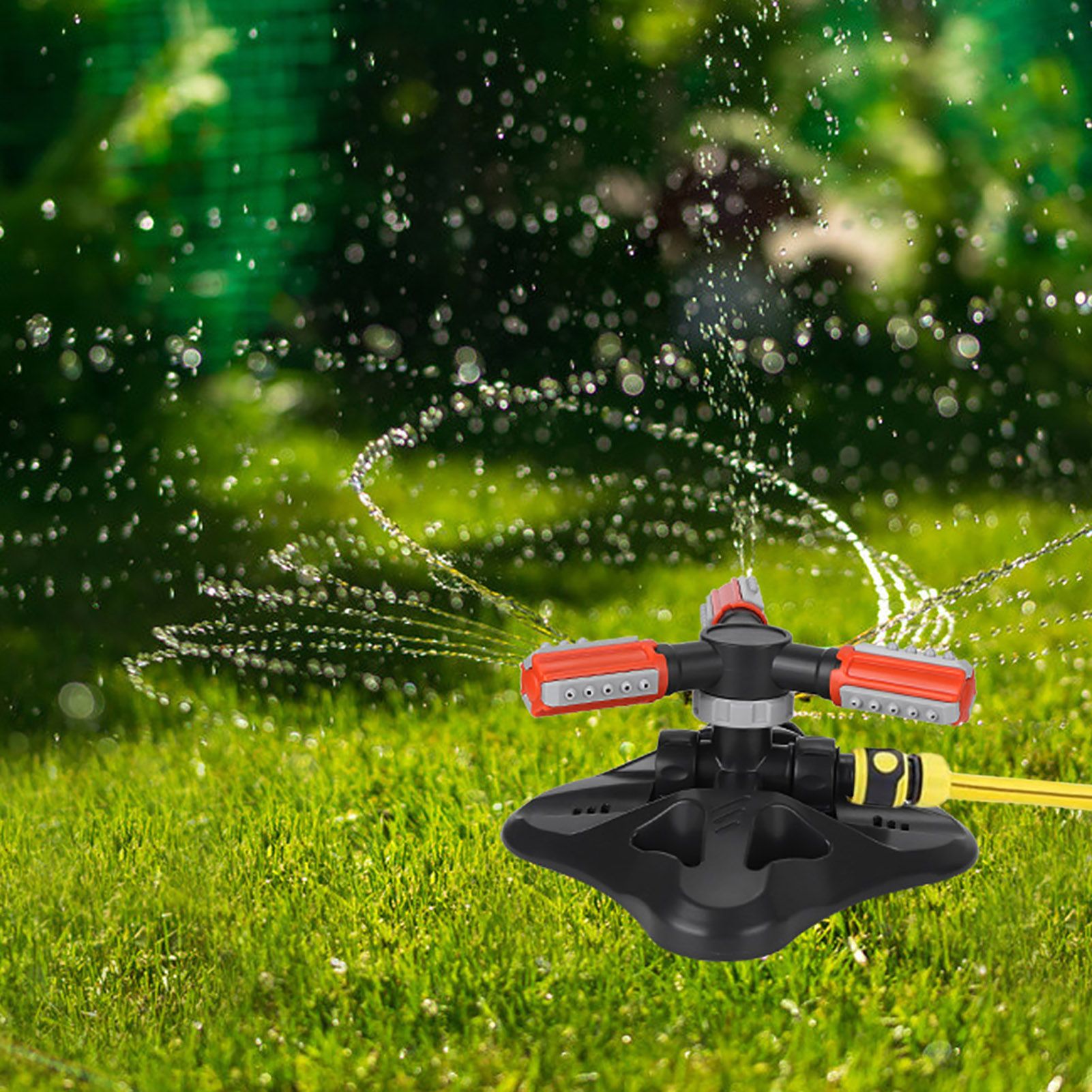 Automatic 360 Degree Rotating Irrigation 3 Arm Sprinkler System for Garden view 9