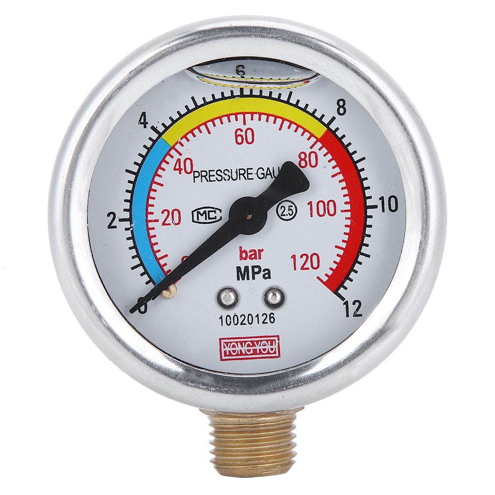 OilImmersed Fit for 30 / 40 / 60 Type Pump G1/4 Pressure Gauge DN8 view 2