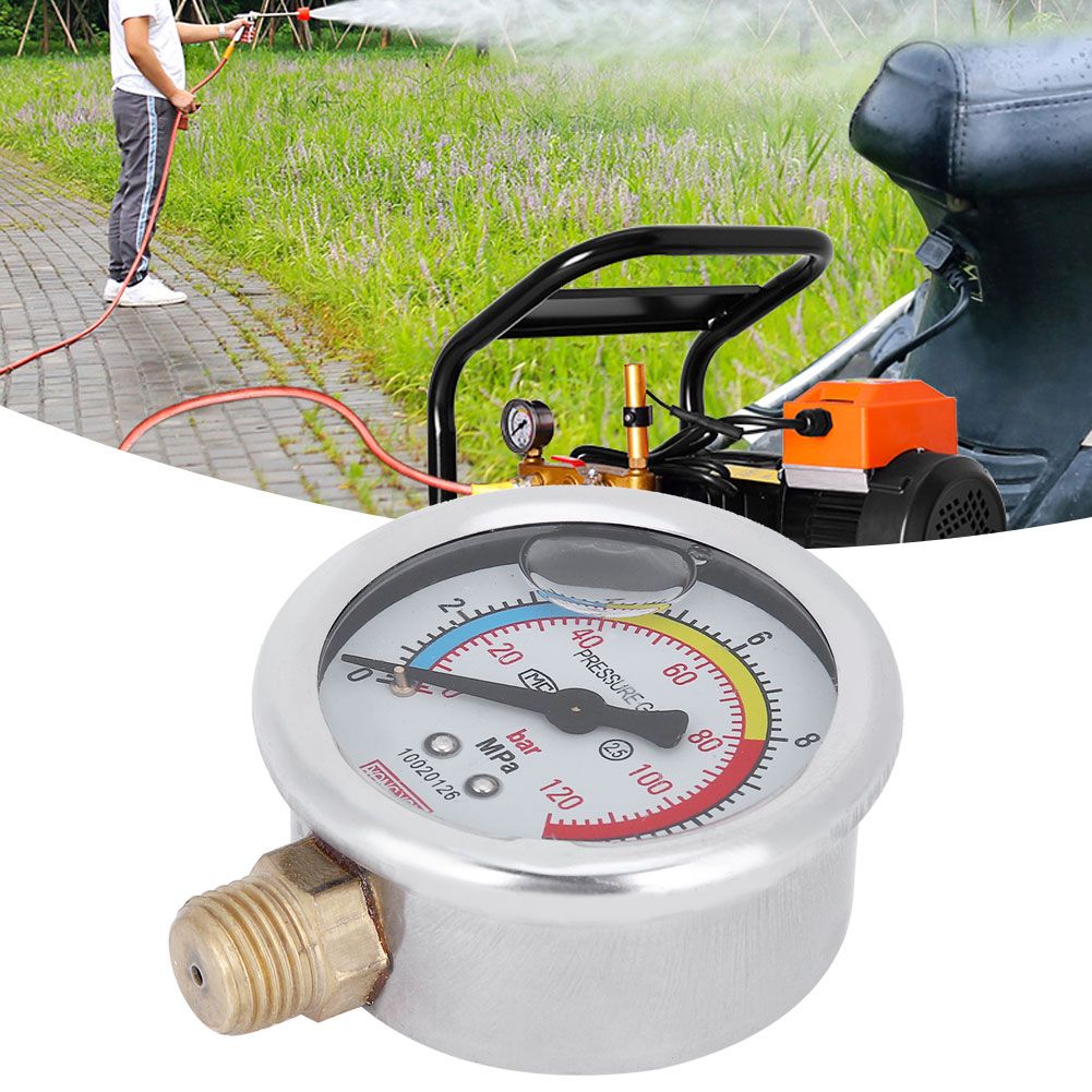 OilImmersed Fit for 30 / 40 / 60 Type Pump G1/4 Pressure Gauge DN8 view 9