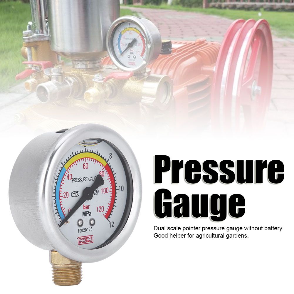 OilImmersed Fit for 30 / 40 / 60 Type Pump G1/4 Pressure Gauge DN8 view 11