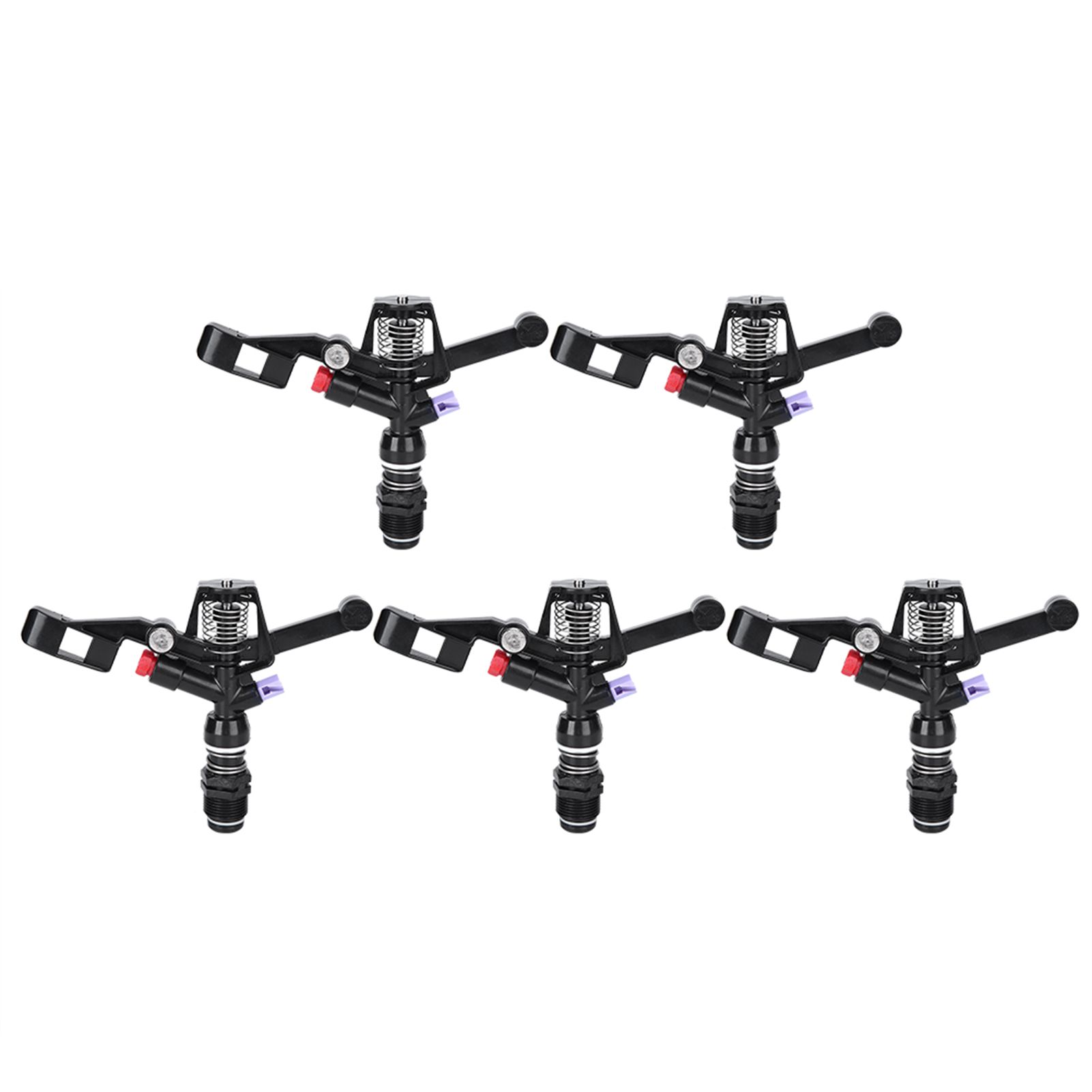 5Pcs Nozzle Rotating Rocker Spraying Tool 3/4in DN20 Male Thread for view 2