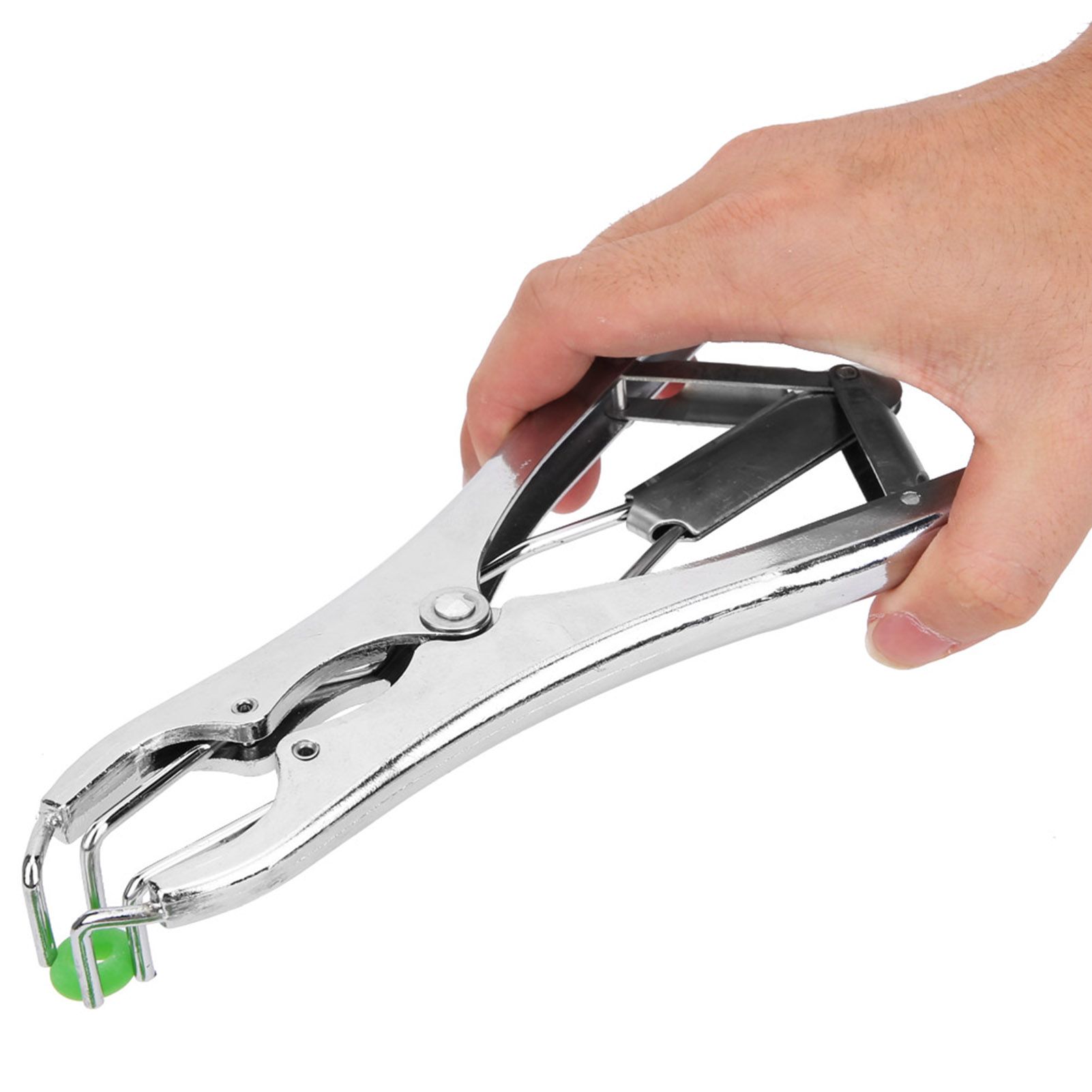 Pigs Castration Pliers with 100pcs Castrator Rings Tail Docking Device view 5