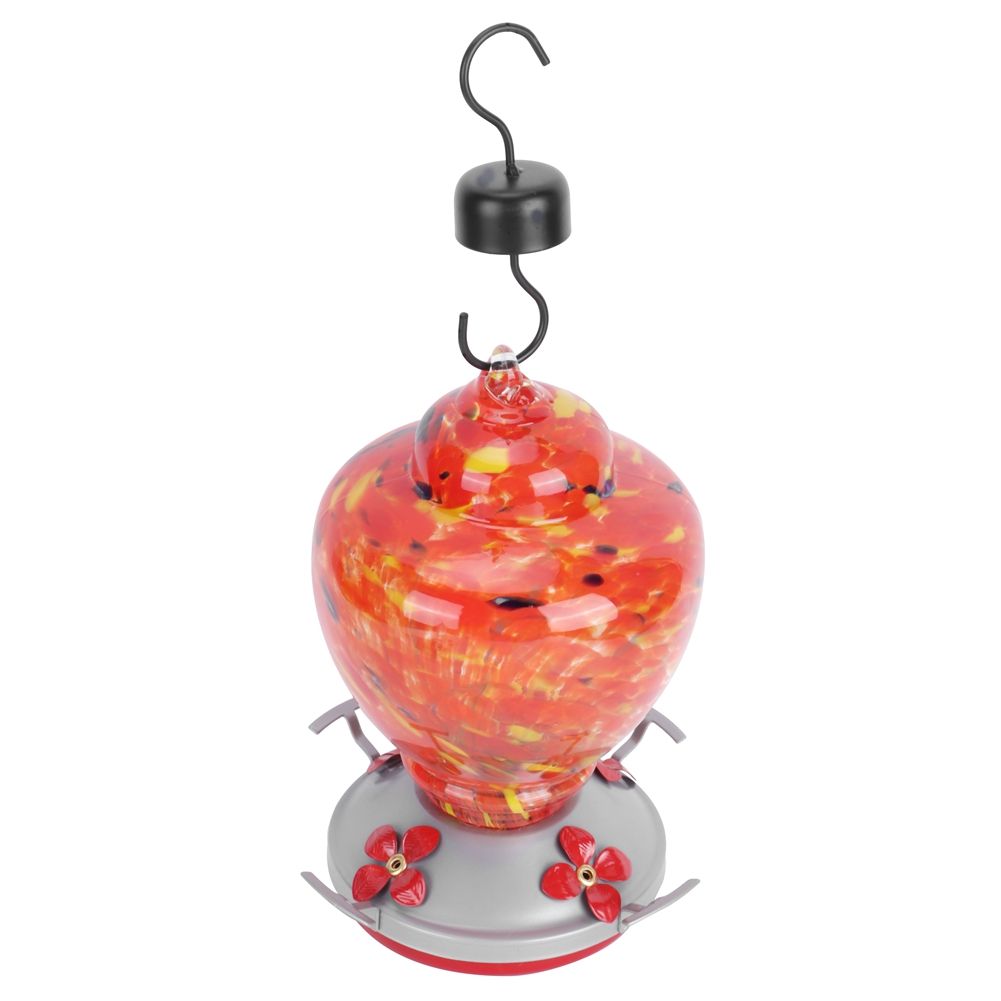 Courtyard Colorful Painting Bird Feeder Water Feeding Tool Equipment for view 7
