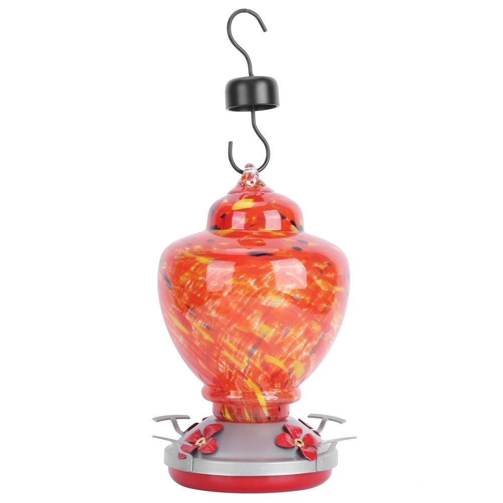 Courtyard Colorful Painting Bird Feeder Water Feeding Tool Equipment for view 8