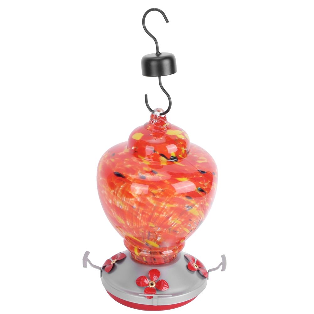 Courtyard Colorful Painting Bird Feeder Water Feeding Tool Equipment for view 9