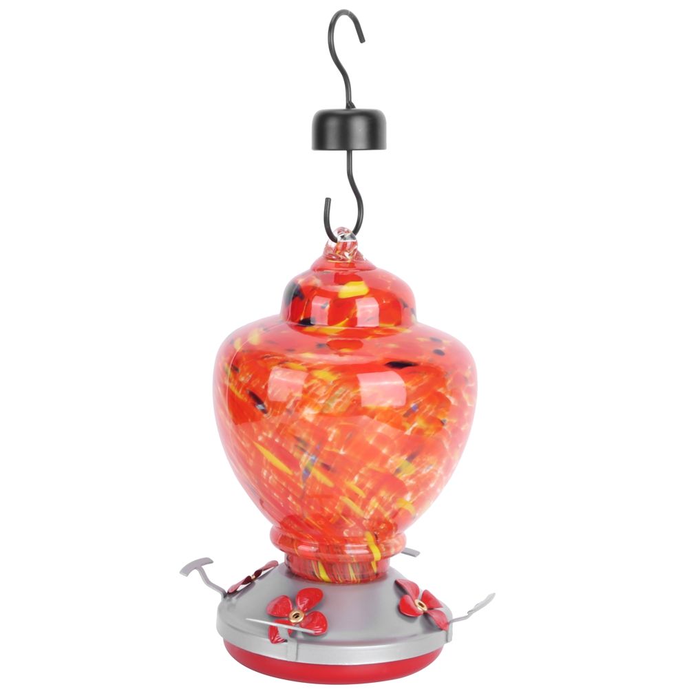 Courtyard Colorful Painting Bird Feeder Water Feeding Tool Equipment for view 10