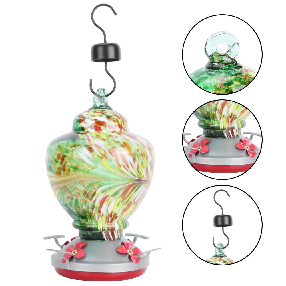 Courtyard Colorful Painting Bird Feeder Water Feeding Tool Equipment for view 6