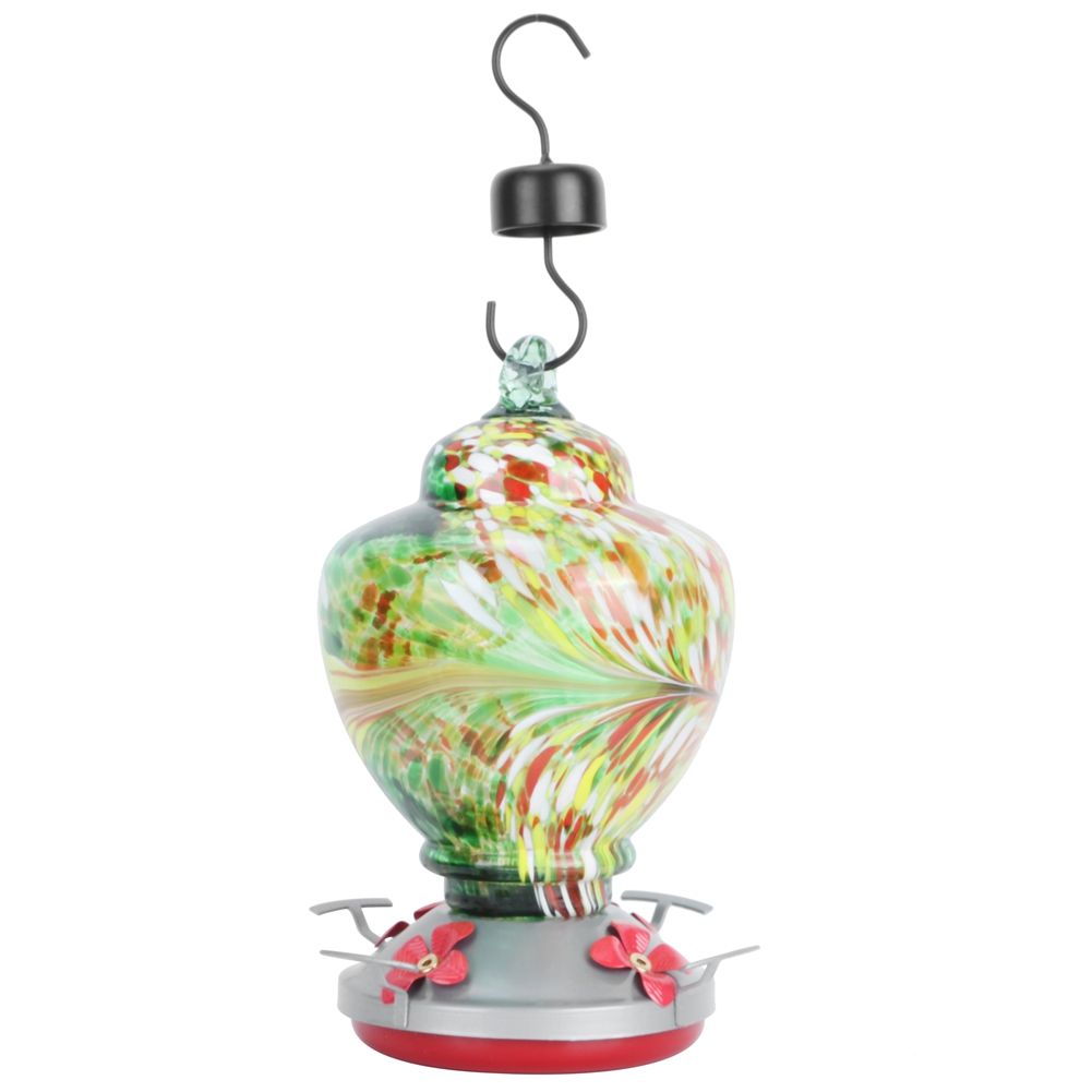 Courtyard Colorful Painting Bird Feeder Water Feeding Tool Equipment for view 7