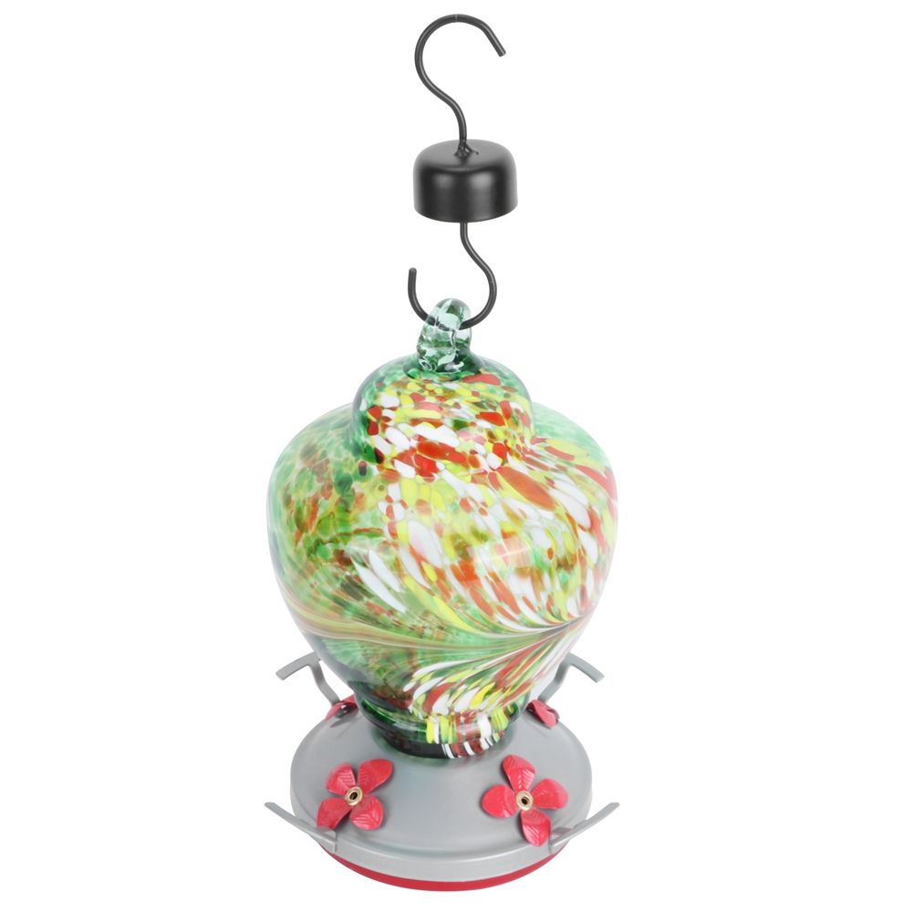 Courtyard Colorful Painting Bird Feeder Water Feeding Tool Equipment for view 8