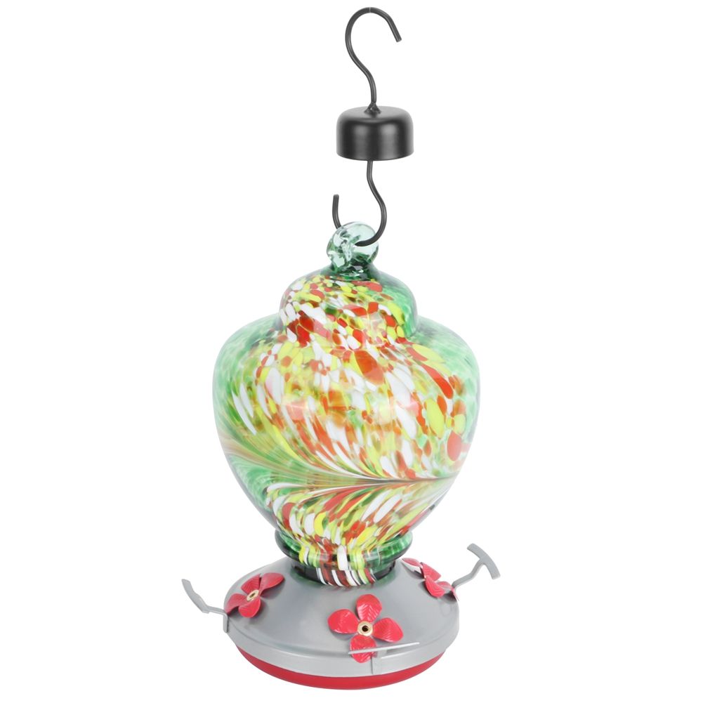 Courtyard Colorful Painting Bird Feeder Water Feeding Tool Equipment for view 9