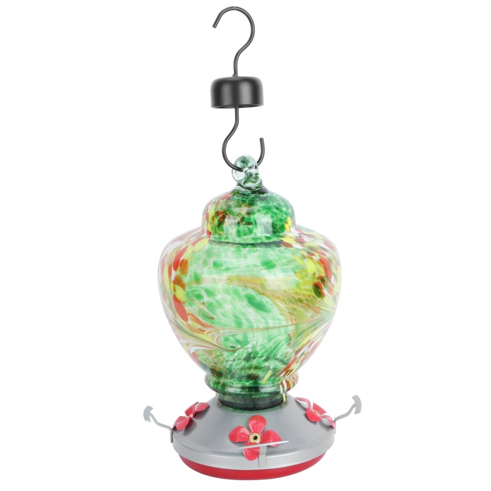 Courtyard Colorful Painting Bird Feeder Water Feeding Tool Equipment for view 10