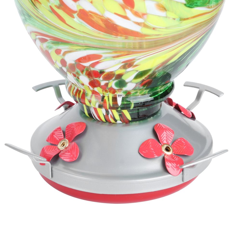 Courtyard Colorful Painting Bird Feeder Water Feeding Tool Equipment for view 12