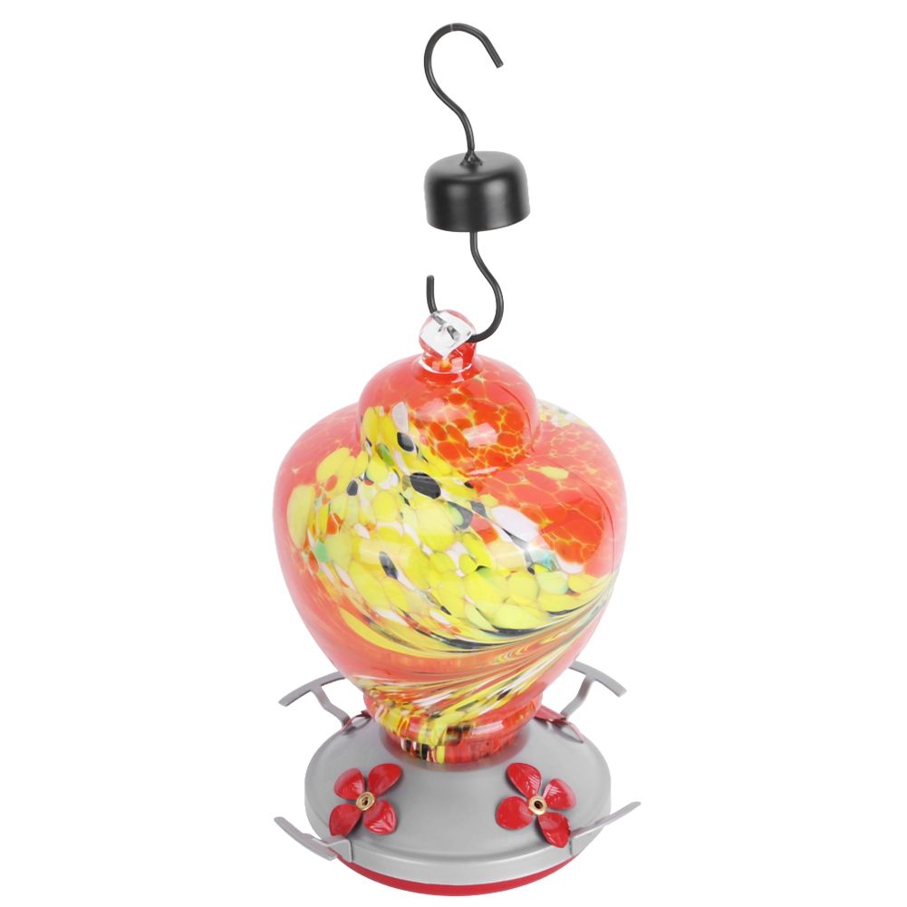 Courtyard Colorful Painting Bird Feeder Water Feeding Tool Equipment for view 7