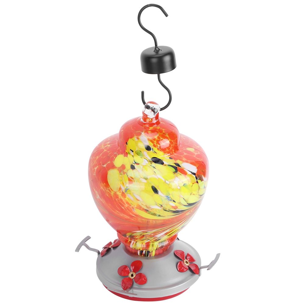 Courtyard Colorful Painting Bird Feeder Water Feeding Tool Equipment for view 10