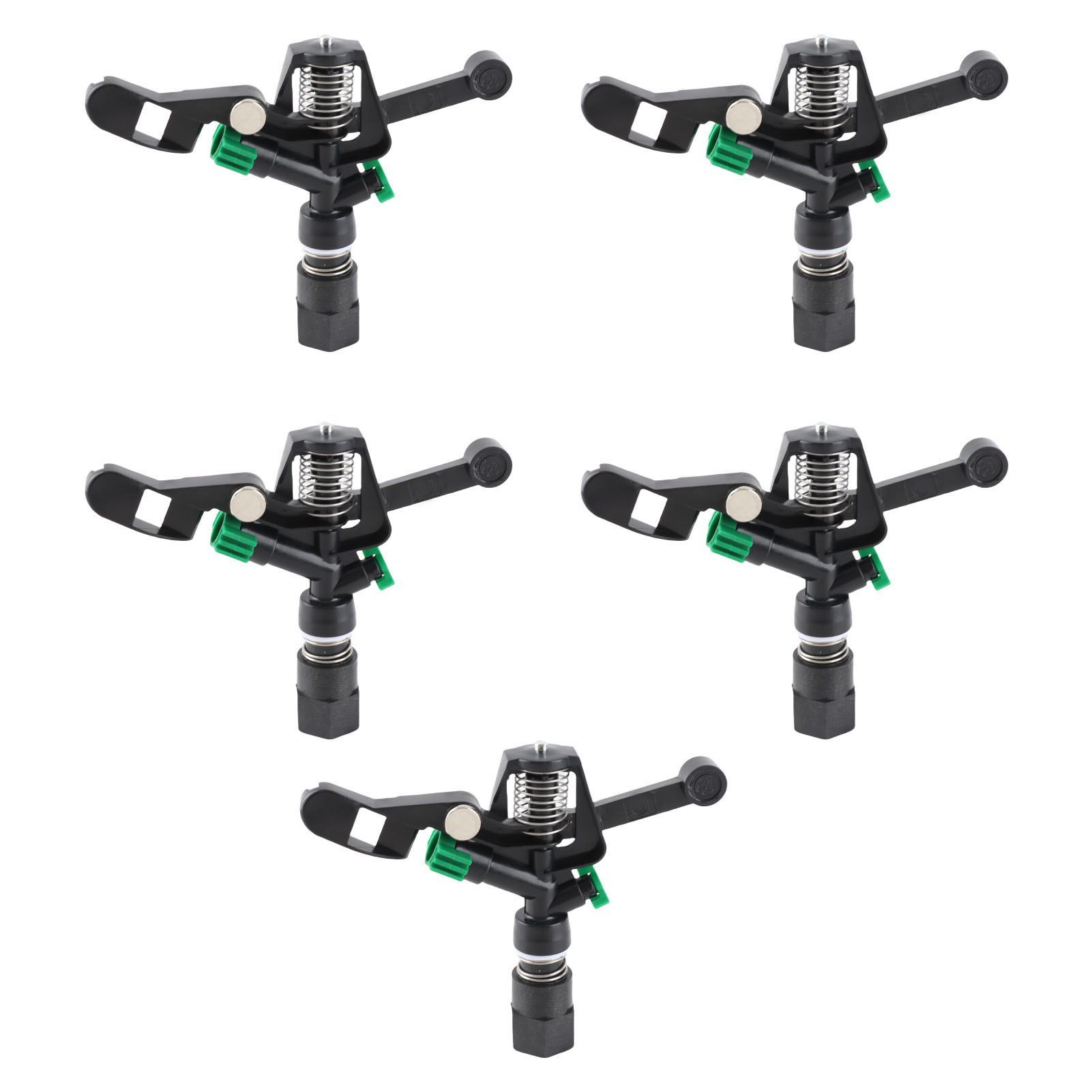 5Pcs 3/4in DN20 Female Thread Rotating Sprinkler Rocker Nozzle for Garden Lawn view 2