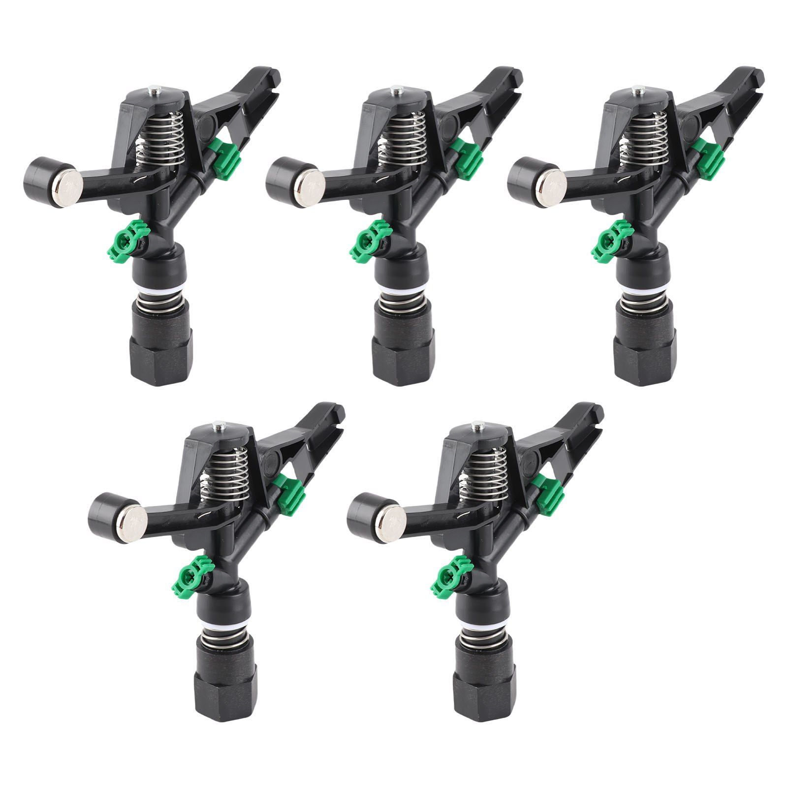 5Pcs 3/4in DN20 Female Thread Rotating Sprinkler Rocker Nozzle for Garden Lawn view 3