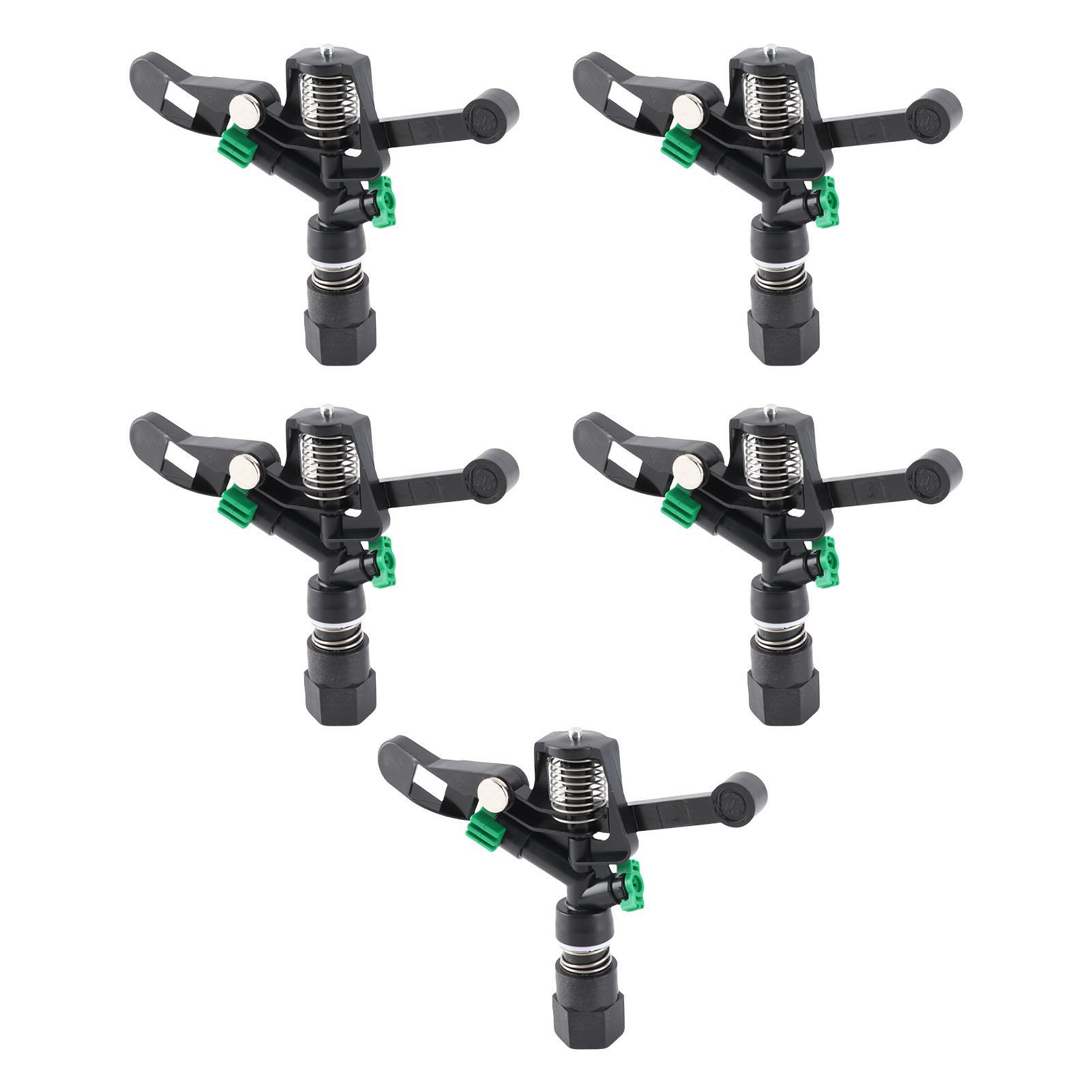 5Pcs 3/4in DN20 Female Thread Rotating Sprinkler Rocker Nozzle for Garden Lawn view 5
