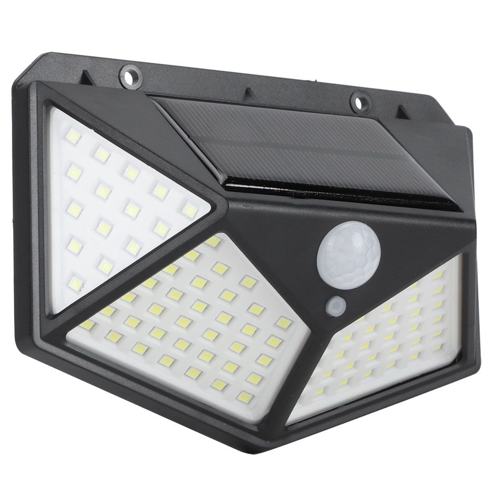 100LED Solar Motion Sensor Light Waterproof Wall Light Street Lamp for Outdoor