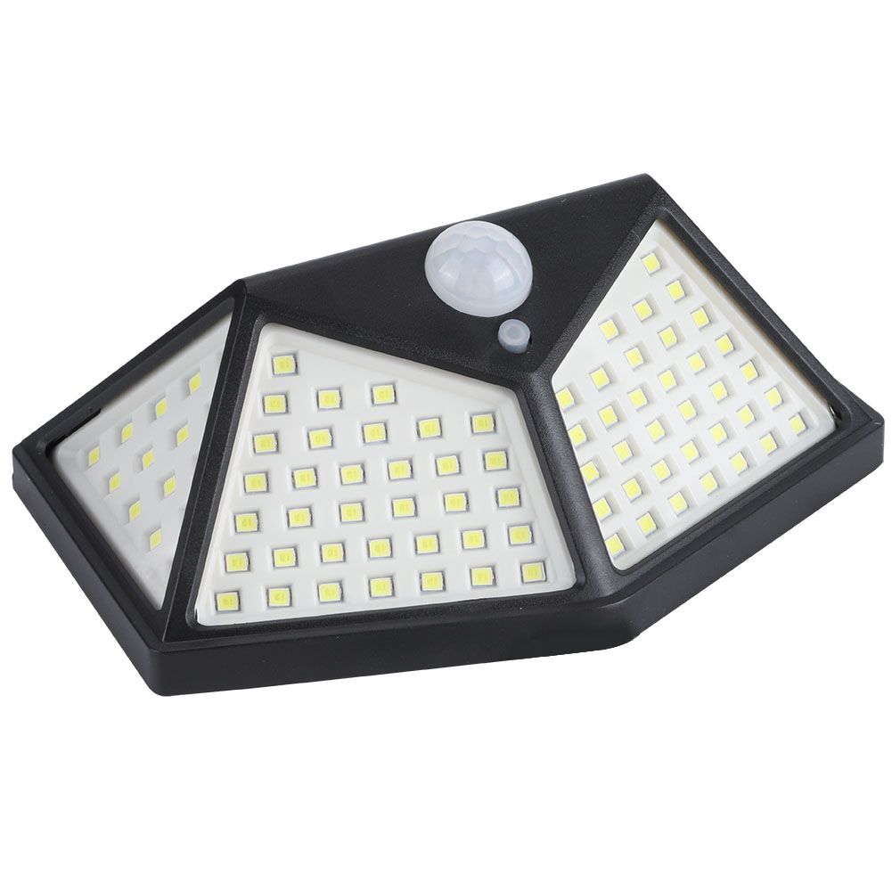 100LED Solar Motion Sensor Light Waterproof Wall Light Street Lamp for Outdoor view 5
