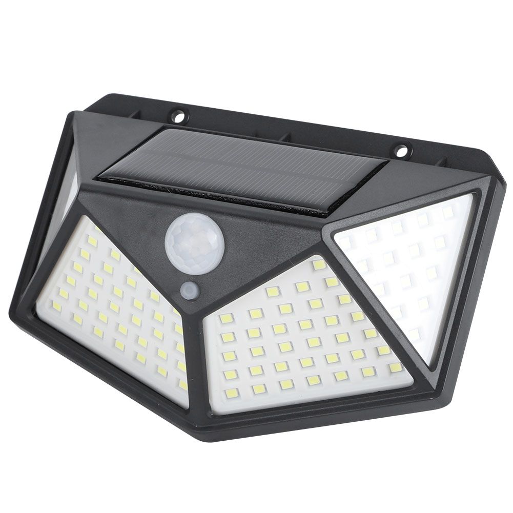 100LED Solar Motion Sensor Light Waterproof Wall Light Street Lamp for Outdoor view 7