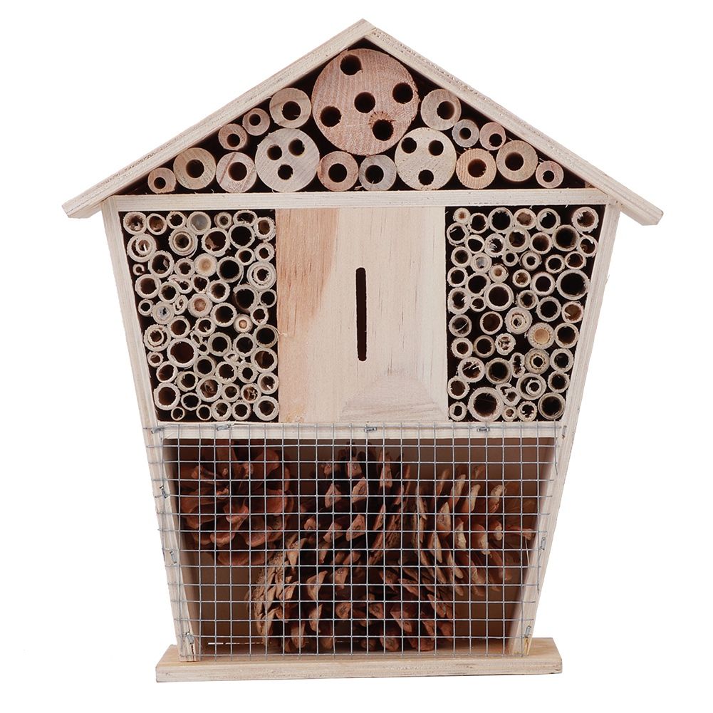 Gardening Wooden Insect Small House Shelter Nesting Handicrafts Decoration for view 2