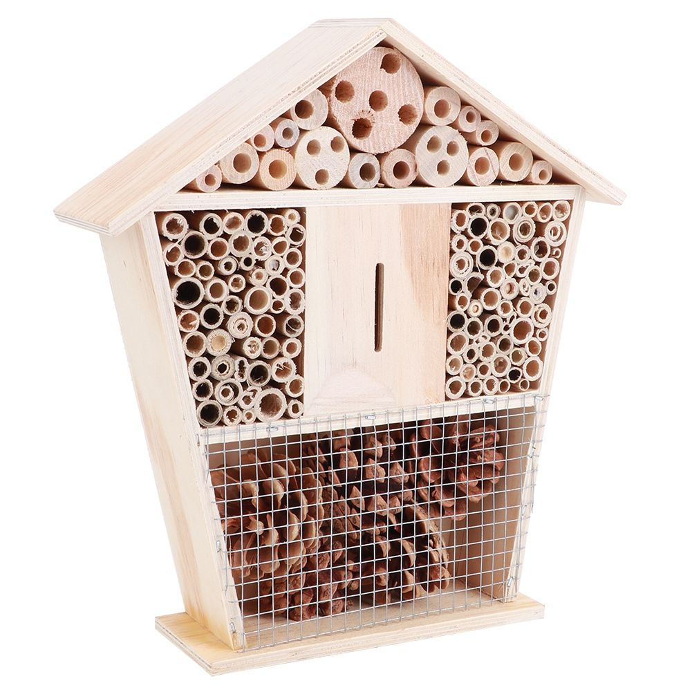 Gardening Wooden Insect Small House Shelter Nesting Handicrafts Decoration for view 4