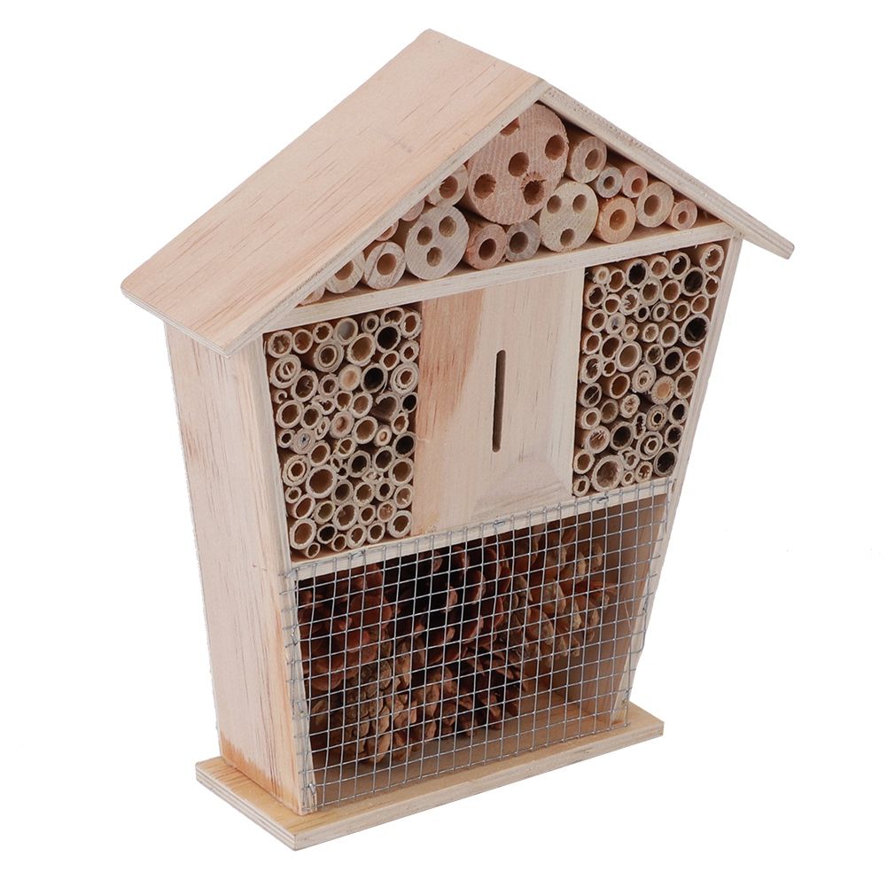 Gardening Wooden Insect Small House Shelter Nesting Handicrafts Decoration for view 5