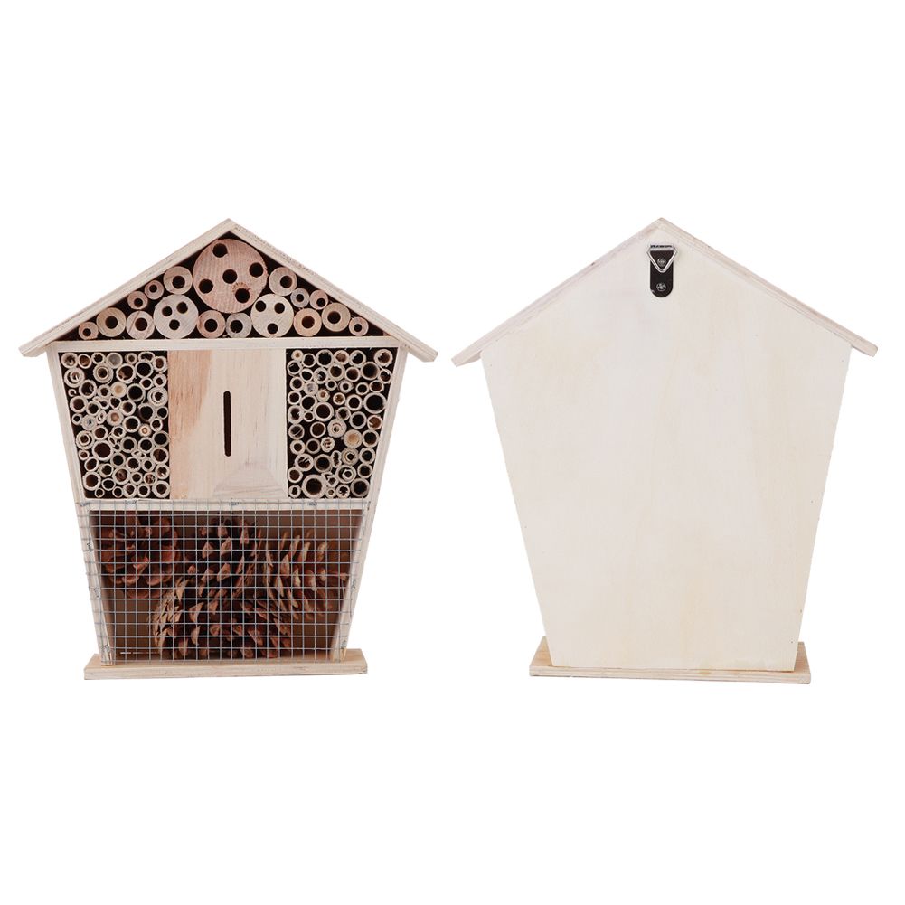 Gardening Wooden Insect Small House Shelter Nesting Handicrafts Decoration for view 6