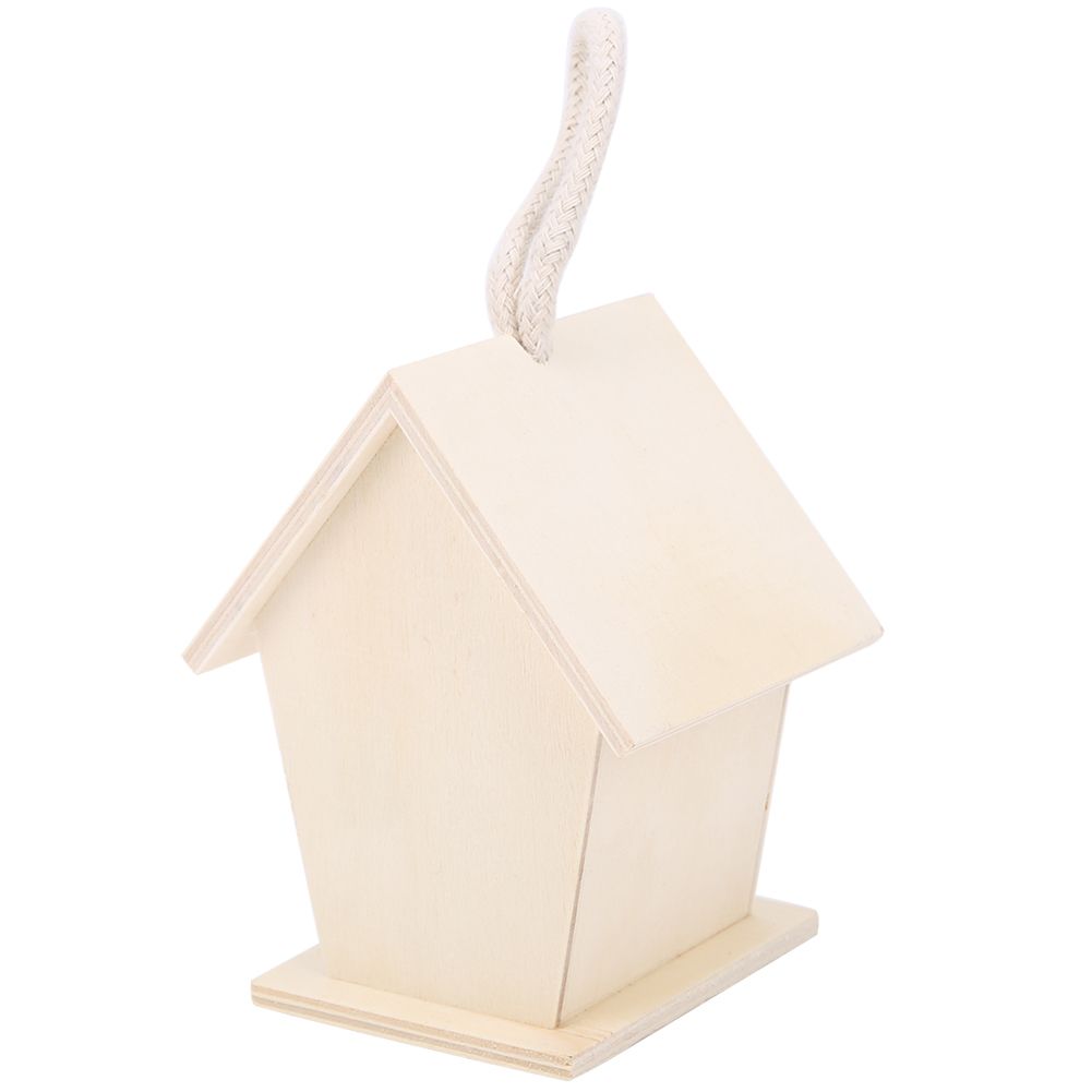 2Pcs Outdoor Hanging Wooden Birdhouse Birds Nesting Box Crafts Ornament Garden view 12