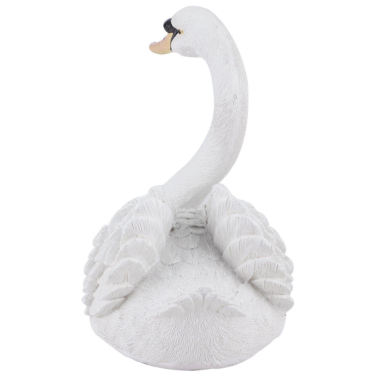 Resin Simulation Floating White Swan Figurine Ornament for Landscape Yard view 12