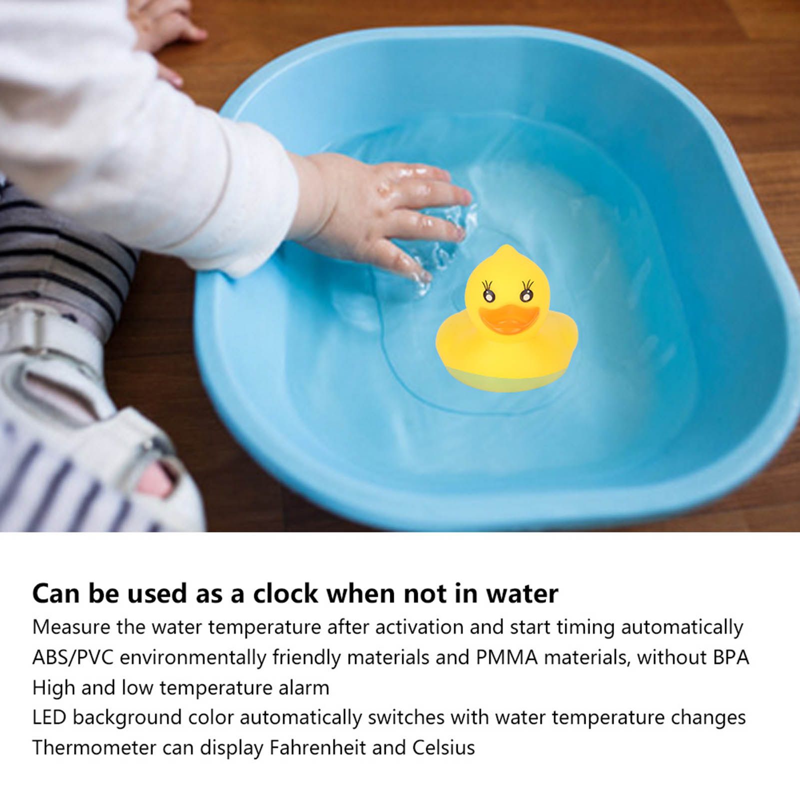 Duck Shape Floating Thermometer Swimming Pool Baby Bath Water Temperature view 12