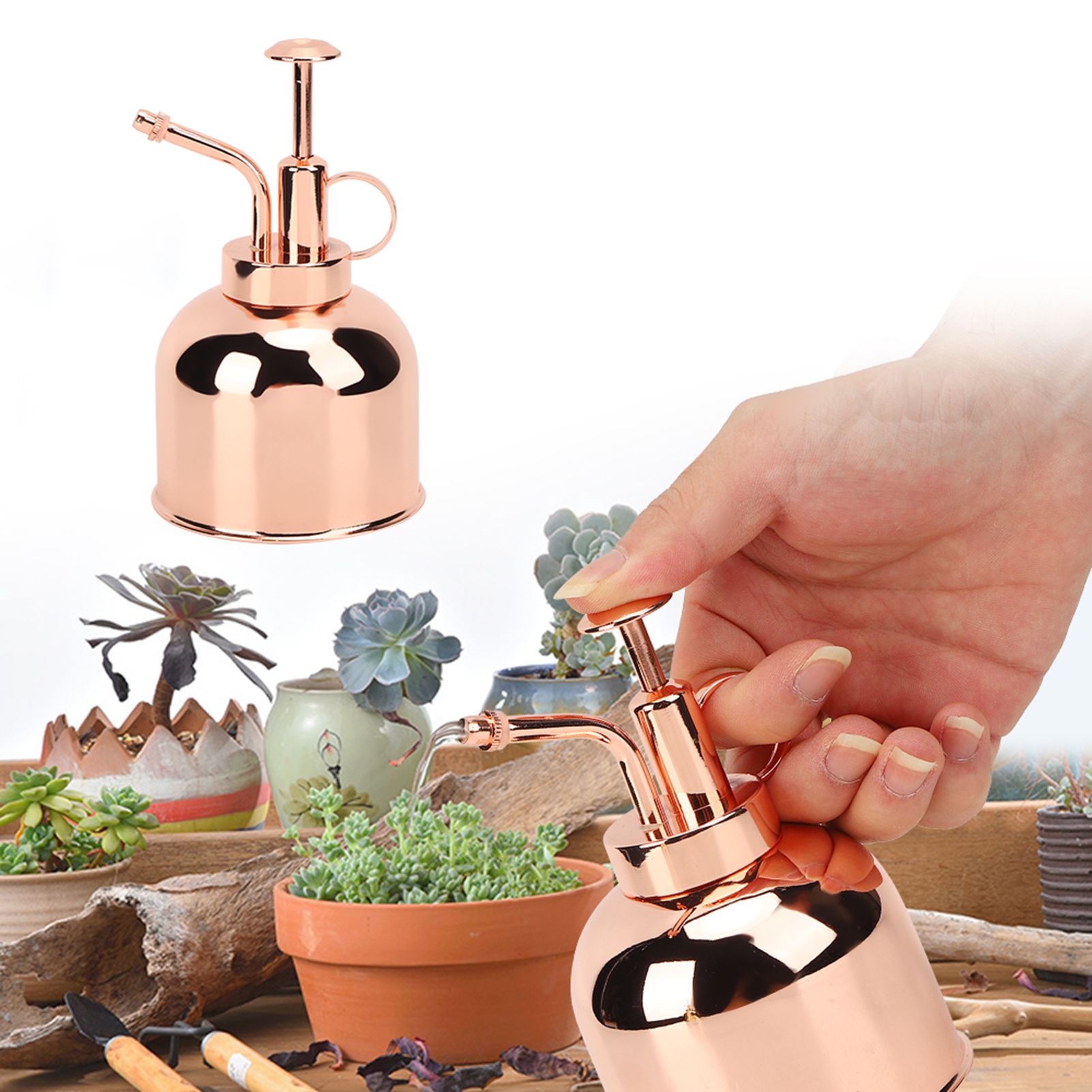 Beautiful Hand Pressure Watering Can Pot Spray Bottle Indoor Plant Misters view 3