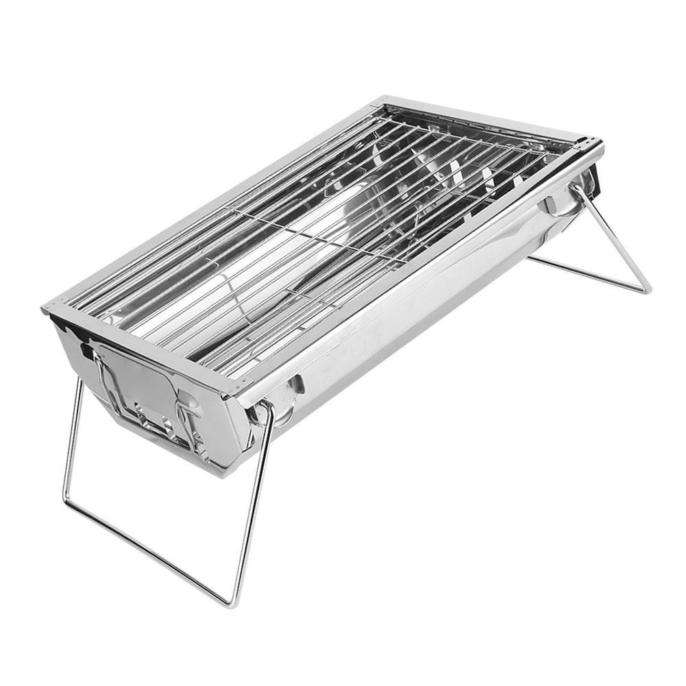 Barbecue Charcoal Grill Stainless Steel Folding Portable BBQ Tool Kits for view 5