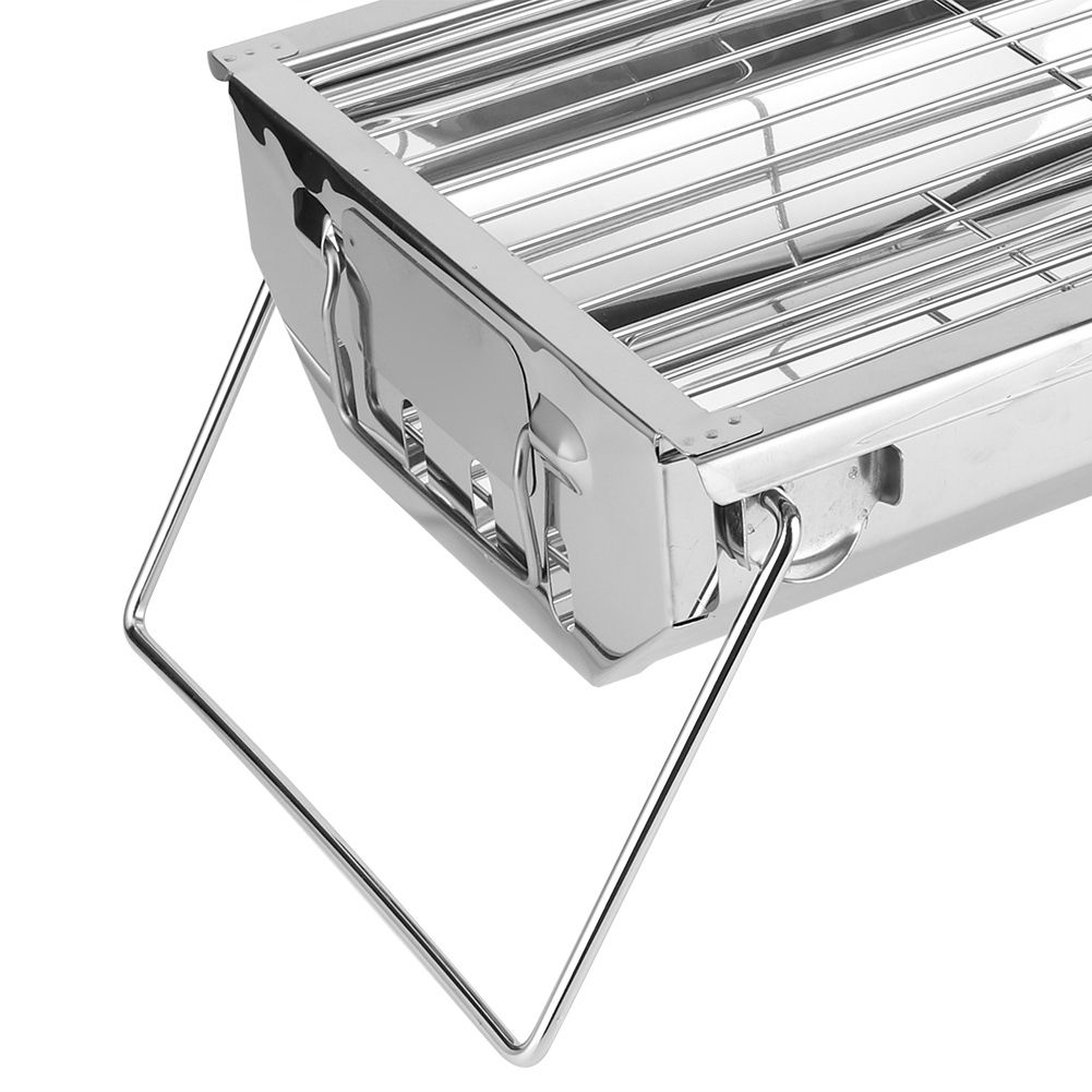 Barbecue Charcoal Grill Stainless Steel Folding Portable BBQ Tool Kits for view 11