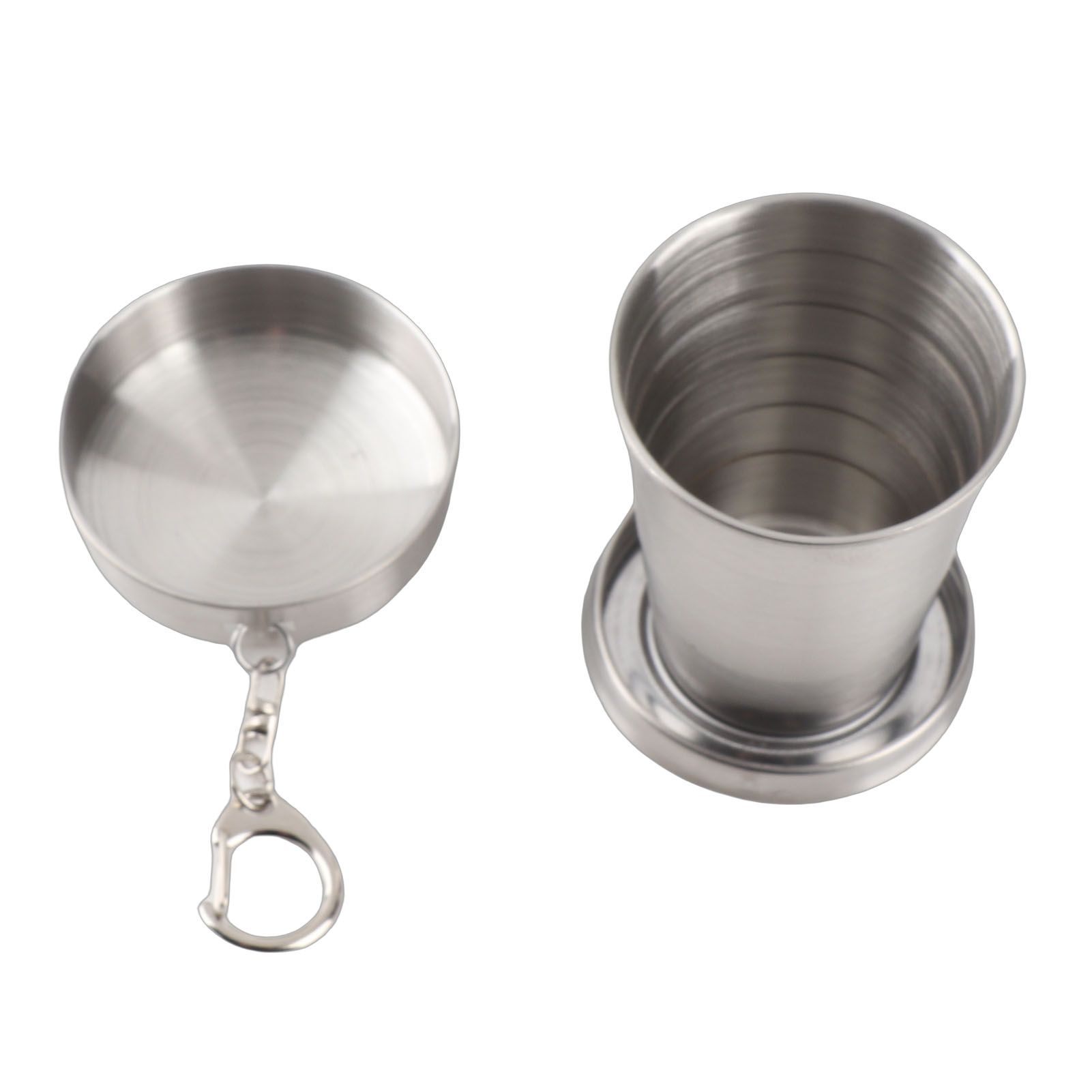 Stainless Steel Collapsible Cup Portable Travel Retractable Folding Cup Camp view 2