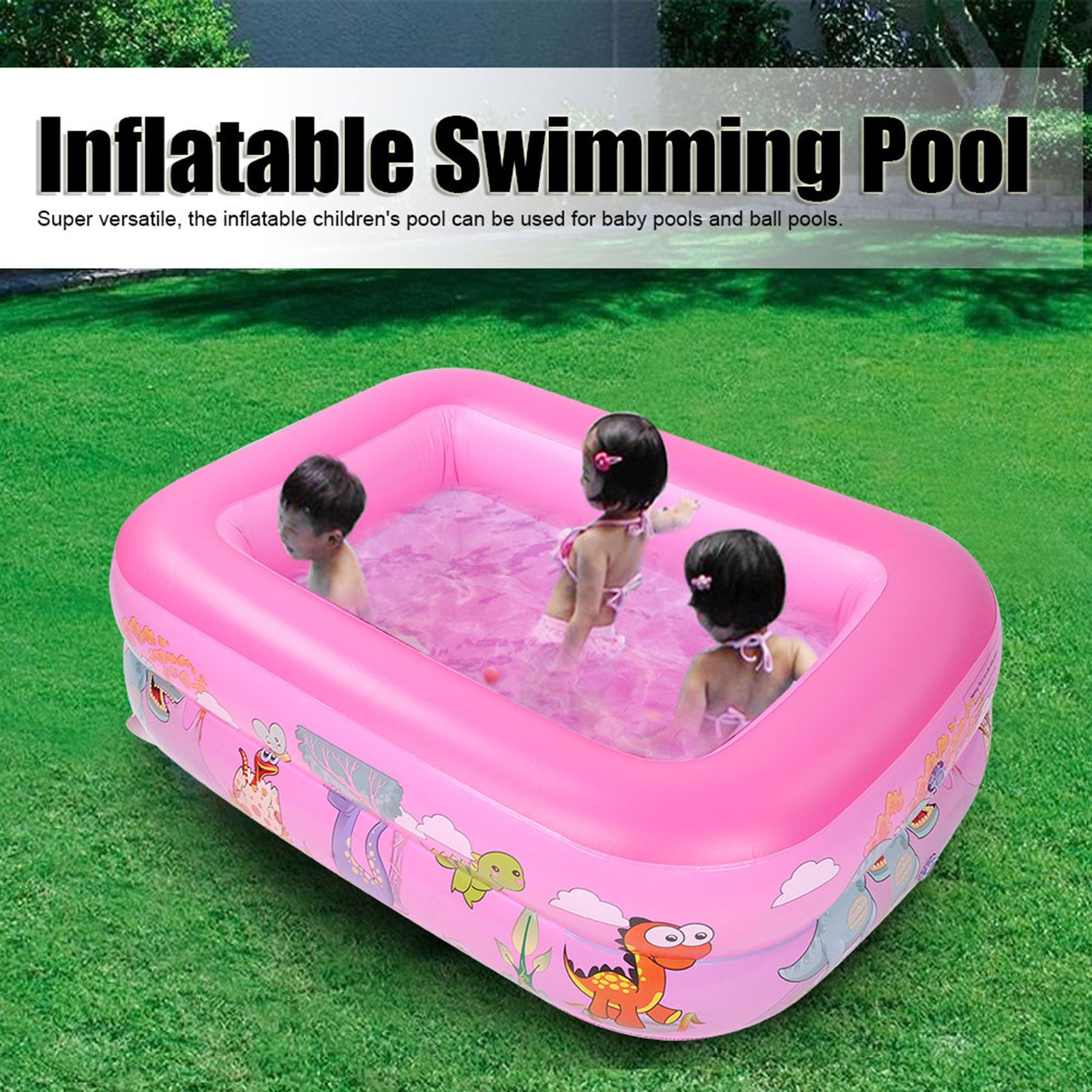 Cartoon Oversized Children Swimming Pool Household Baby Adult Louge Pool view 11